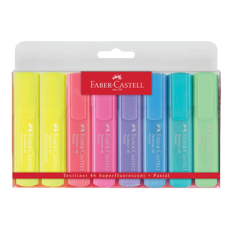Faber Castell Fosforlu Kalem 1546 Pastel 8li Paket 5030154681