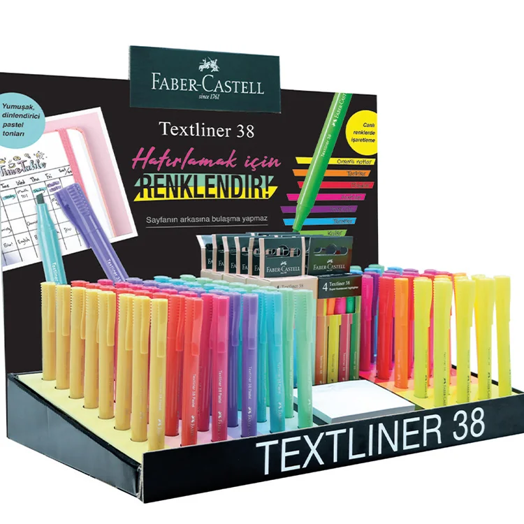 Faber Castell Fosforlu Kalem 38 2022 Neon&amp;pastel 128x 5030158121000