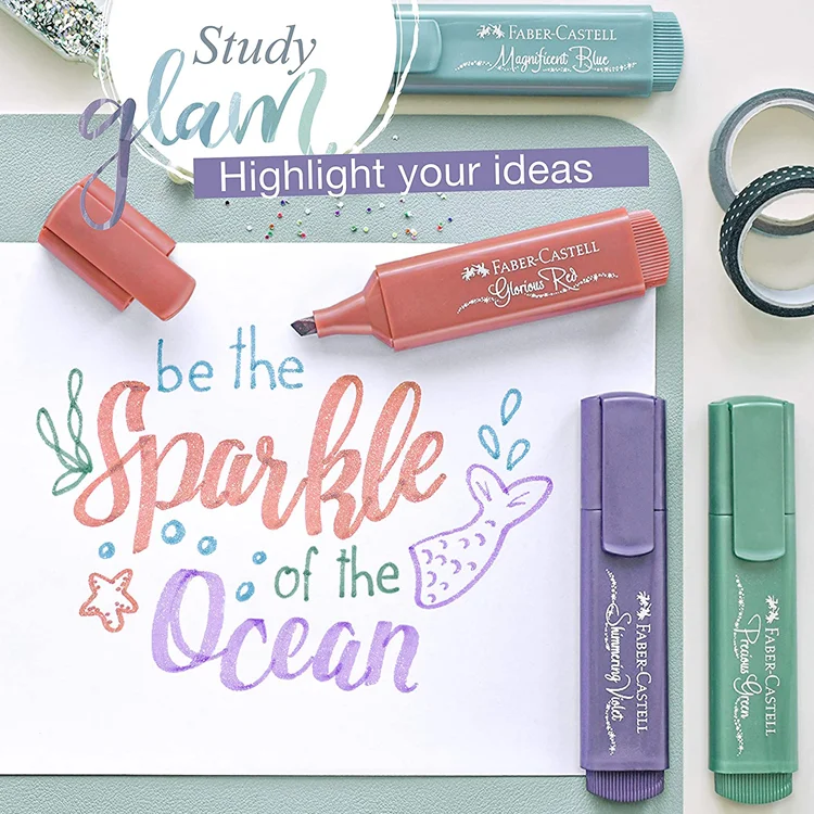 Faber Castell Fosforlu Kalem 46 Yeni Metalik 4 Renk 5030154624000