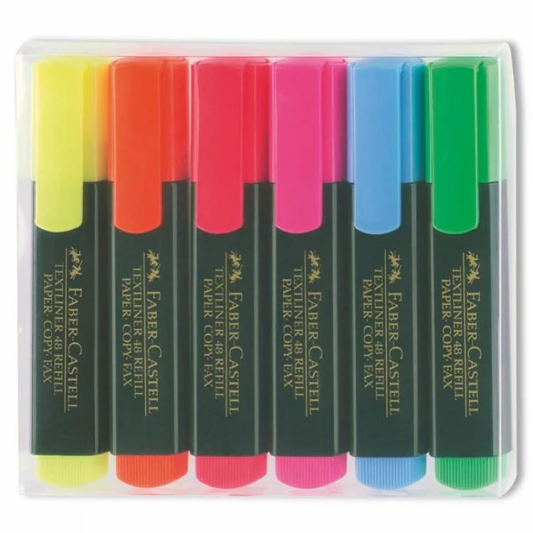 Faber Castell Fosforlu Kalem 6lı Set 5038154806