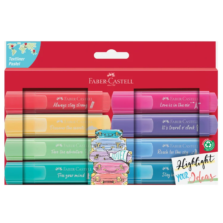 Faber Castell Fosforlu Kalem K46 Pastel Renk 8x Kart 2021 5030254626000