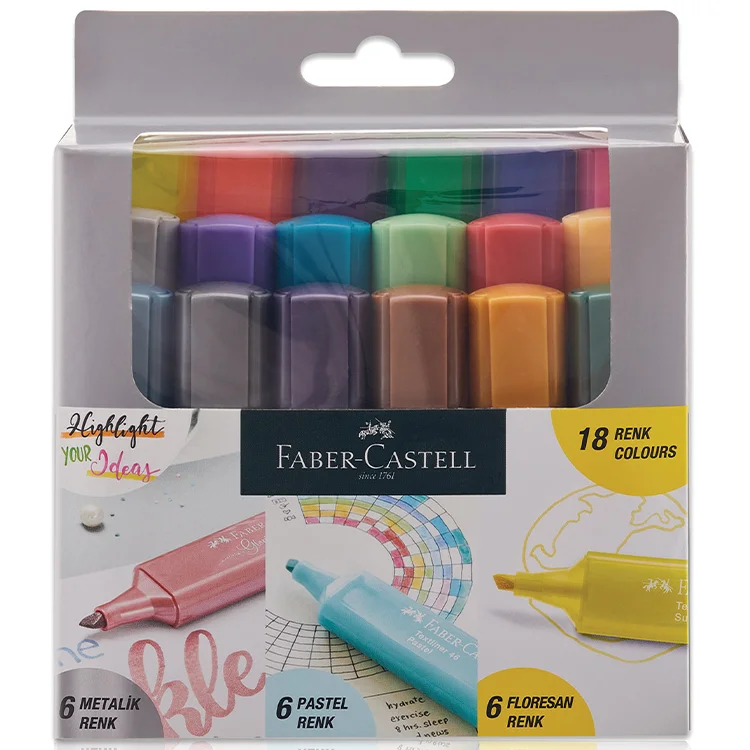 Faber Castell Fosforlu Kalem Özel Set 18x Paket 5030000003000