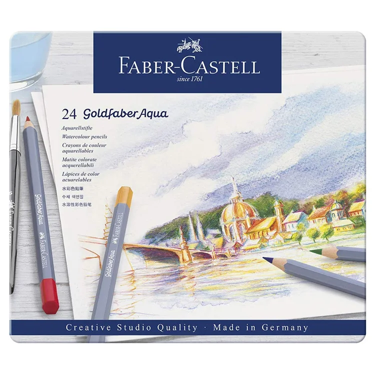Faber Castell Goldfaber Aquarell Kuru Boya Kalemi 24lü 518811462400