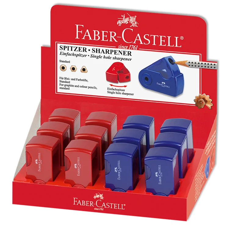 Faber Castell Kalemtraş Sleeve Kırmızı - Mavi 5140182701