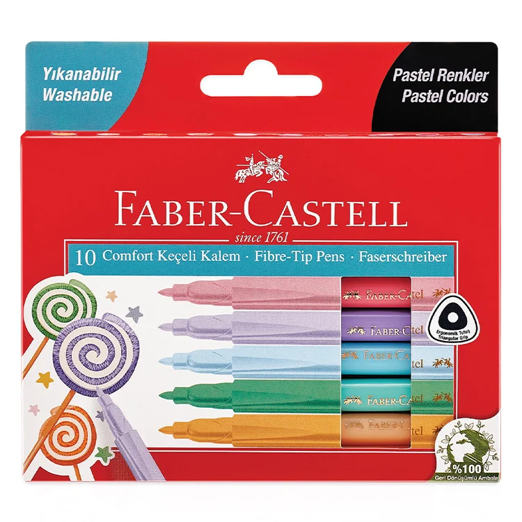 Faber Castell Keçeli Kalem Comfort Pastel Renkler 5062000011000 Fckm