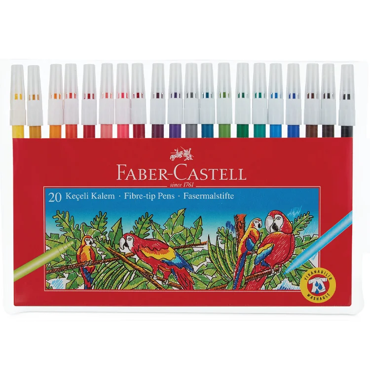 Faber Castell Keçeli Kalem Yıkanabilir 20li 506715512000