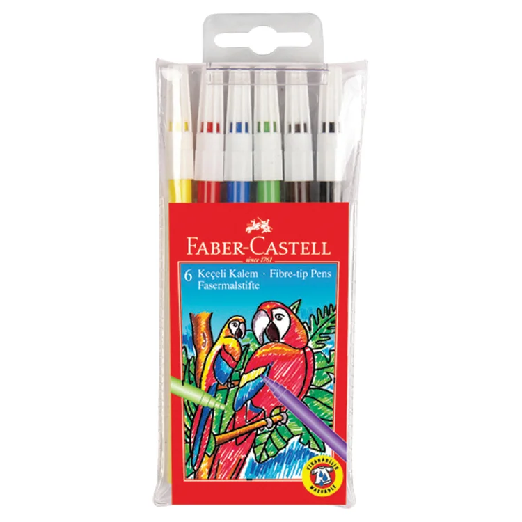 Faber Castell Keçeli Kalem Yıkanabilir 6lı 5067155106000