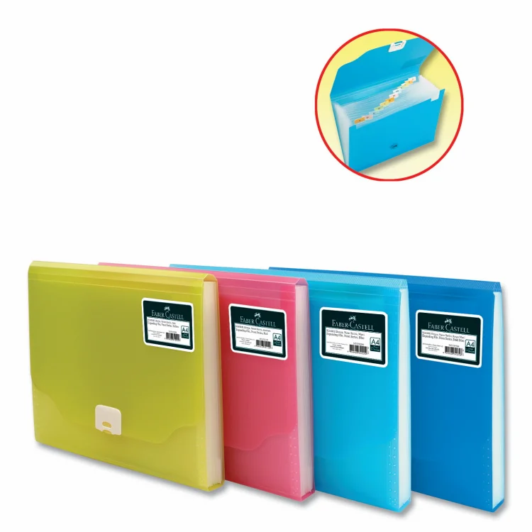 Faber Castell Körüklü Dosya Neon Renkler Kırmızı 5075392100 Kmpy