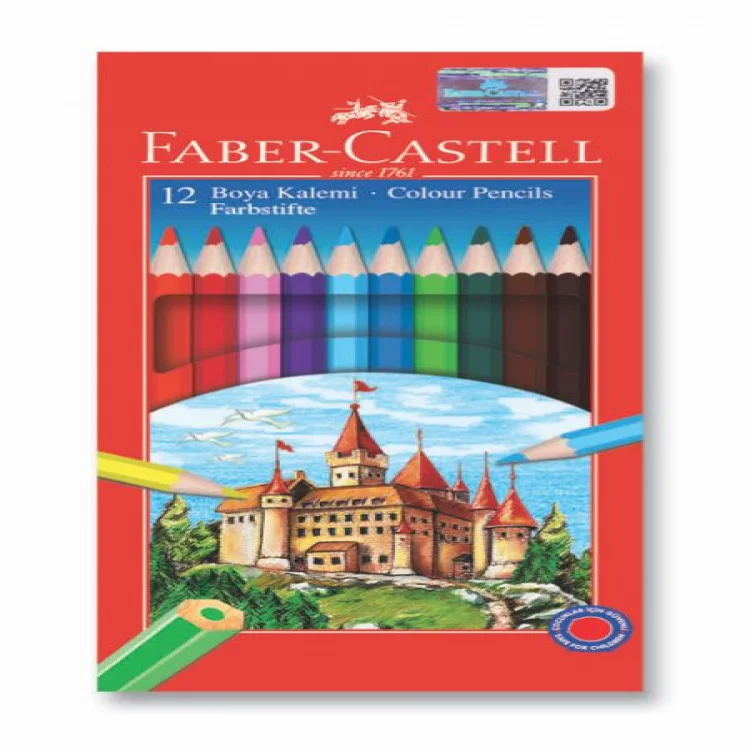 Faber Castell Kuru Boya Kalemi Redline 12li Tam Boy 5171116312000