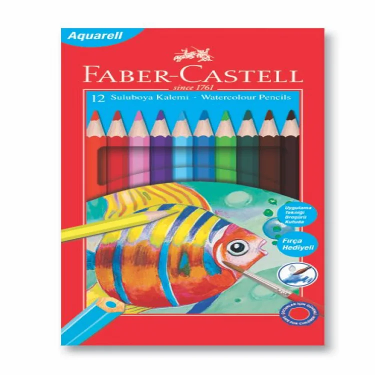 Faber Castell Kuru Boya Kalemi Redline Aquarell Karton Kutu 12li 5171110622000