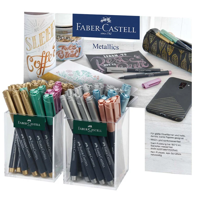 Faber Castell Markör Kalem Metalik 60lı Stand 5040160760000