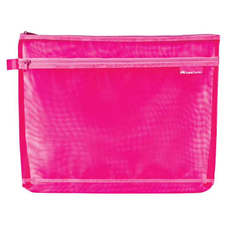 Faber Castell Mesh Dosya A4 Çift Cep Pembe 5075000113