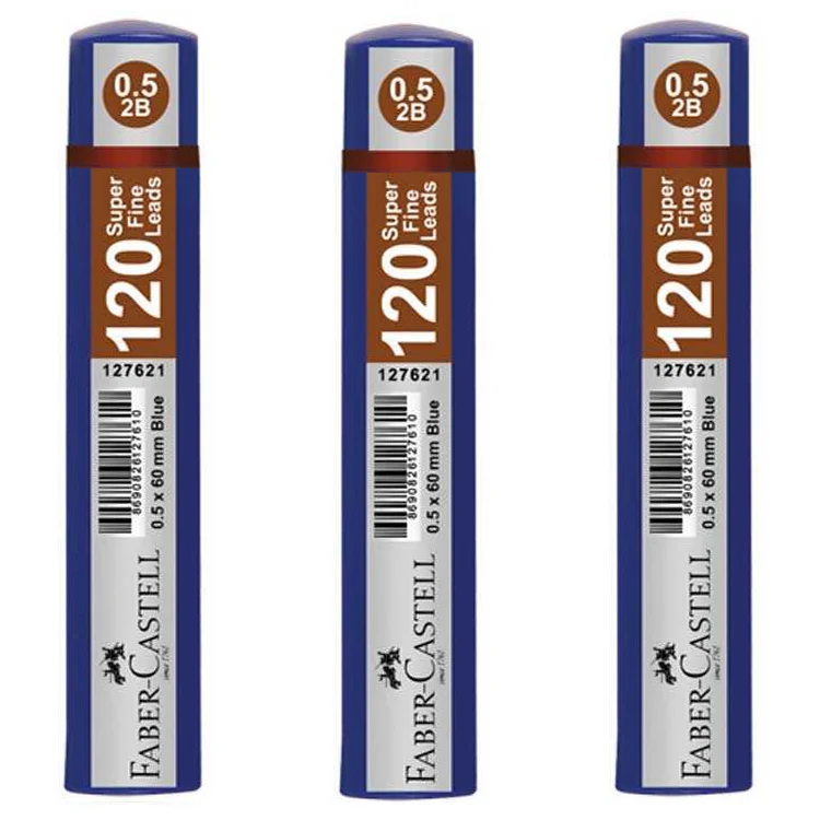 Faber Castell Min Uç Grip 0.5 Mm 2b 60 Mm 120li Mavi Tüp 5090127621