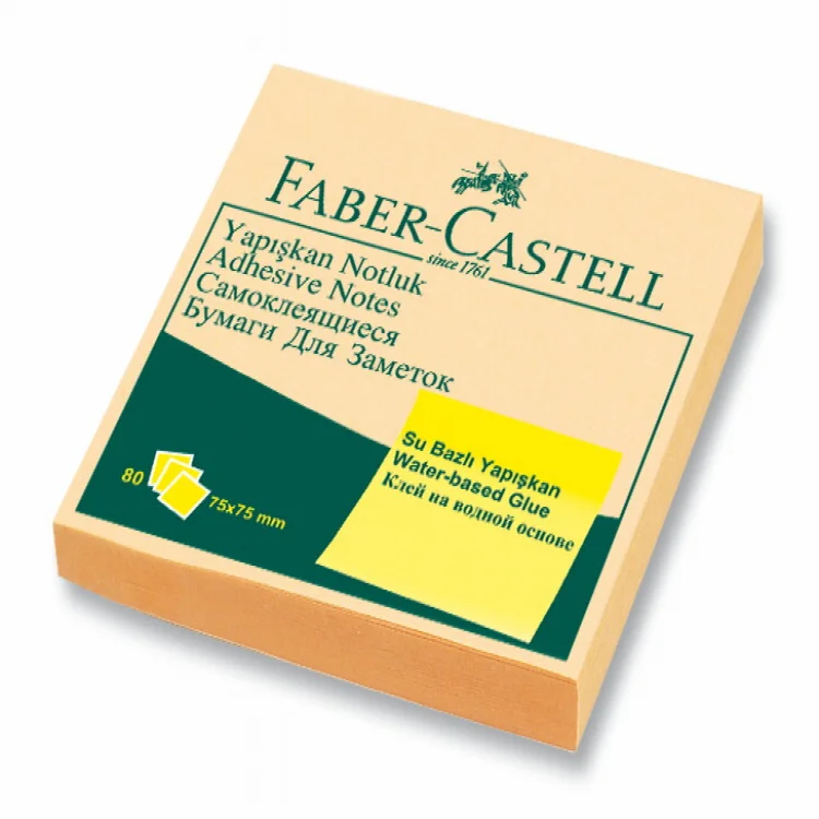 Faber Castell Not Kağıdı 75*75 Harmony Yapışkanlı Krem 5089585403000