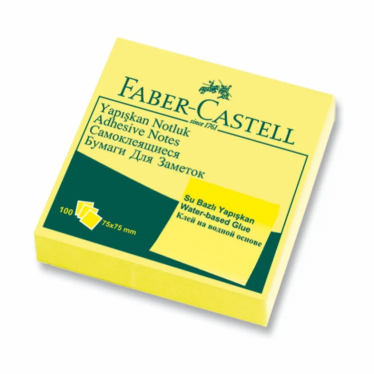 Faber Castell Not Kağıdı 75*75 Yapışkanlı Sarı 5089565401000
