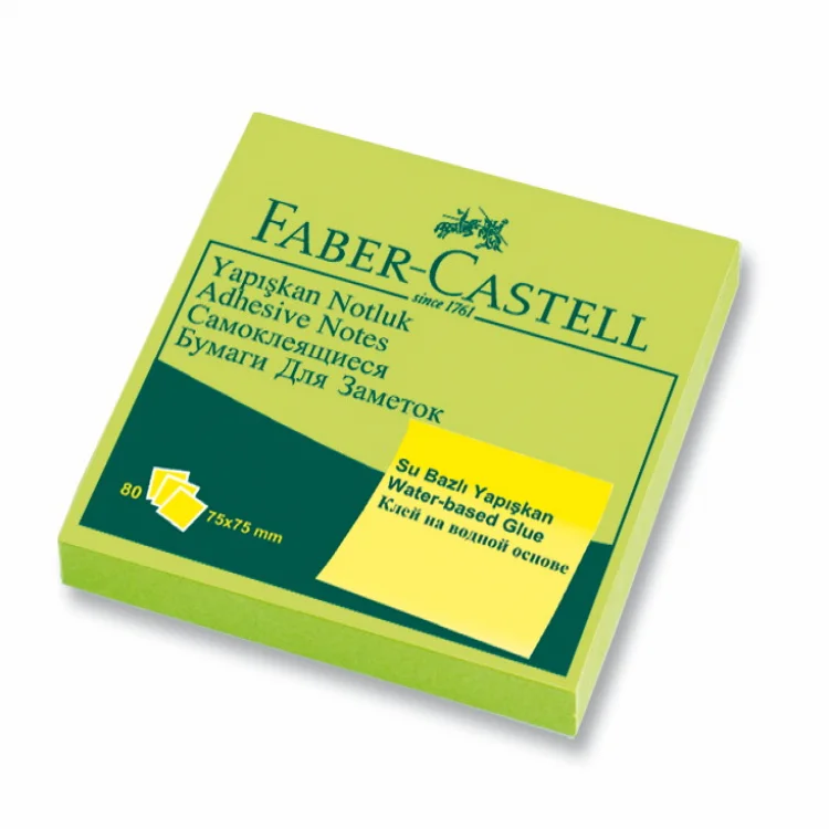 Faber Castell Not Kağıdı 75*75 Yapışkanlı Yeşil 5089565433000
