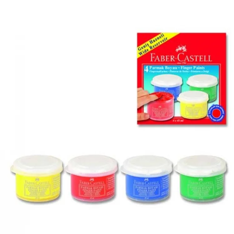 Faber Castell Parmak Boyası 45 Ml 4 Renk 5170160412000