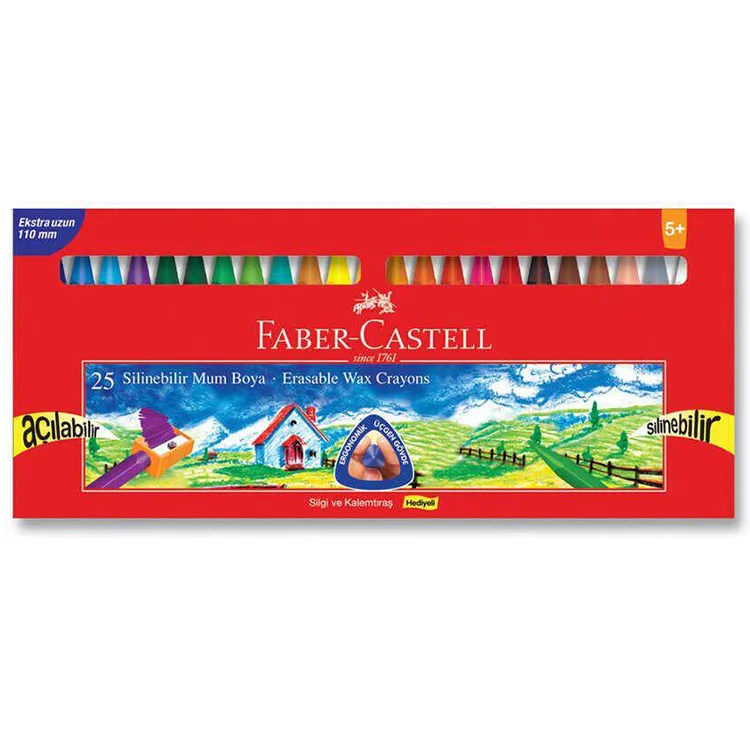 Faber Castell Pastel Boya Wax Crayon Silinebilir 25li 5281122725000