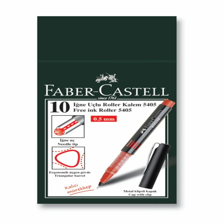 Faber Castell Roller Kalem İğne Uçlu Kırmızı 5020540521000
