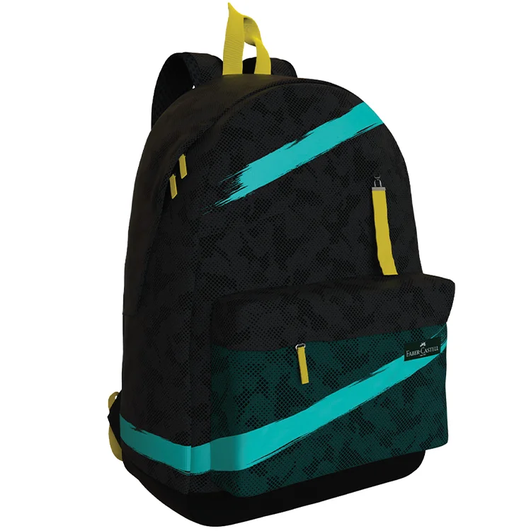 Faber Castell Sırt Çantası Basic 1 Siyah-turkuaz 5177190136000