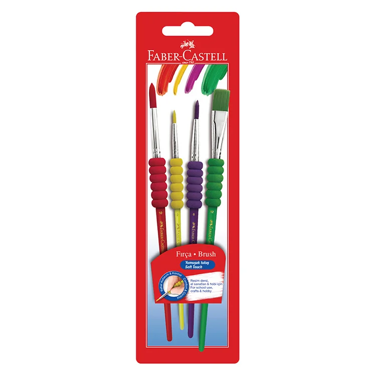Faber Castell Soft Touch Fırça 4 Çşt Uç 10lu 5179481600000