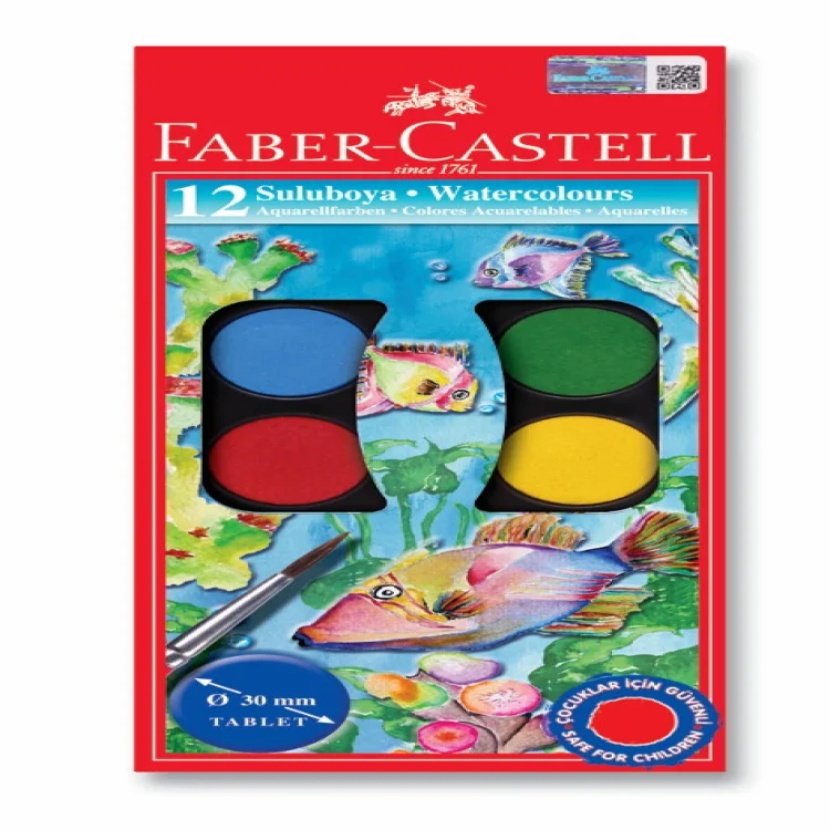 Faber Castell Suluboya Redline 12li Büyük Boy 5292125012000