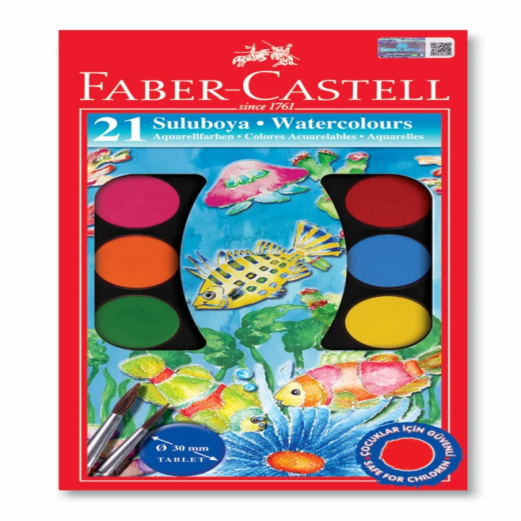 Faber Castell Suluboya Redline 21 Renk Büyük Boy 5292125021000