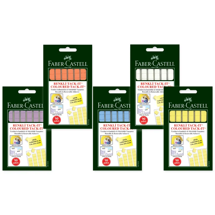 Faber Castell Tack-it 50 Gr Hamur Yapıştırıcı Karışık Renk 5130187093000
