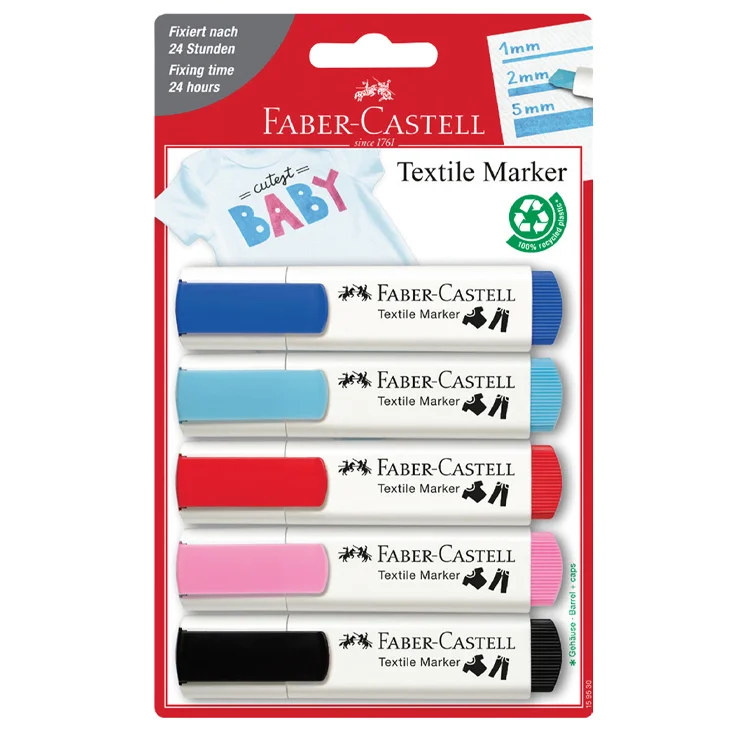 Faber Castell Tekstil Markörü 5li 5040159530000