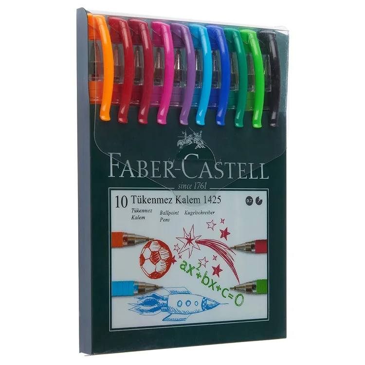 Faber Castell Tükenmez Kalem Ailesi 1425 10lu Poşet 52151425570