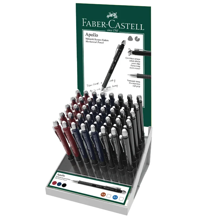 Faber Castell Versatil Kalem Apollo 0.5 Mm-0.7 Mm Klk Renk 40lı Stand 5084232543000