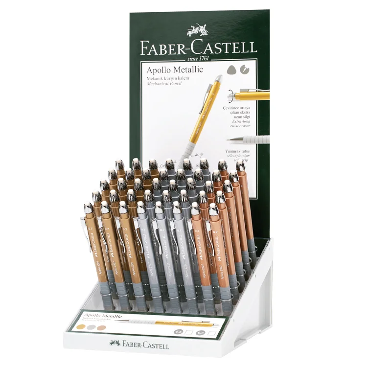 Faber Castell Versatil Kalem Apollo 0.7 Mm-0.5 Mm Metalik 40lı 5084232540000