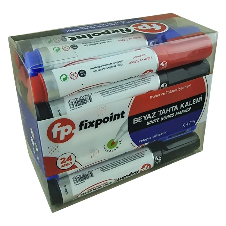 Fixpoint Beyaz Tahta Kalemi 24lü Paket Karışık Kutu K-4719