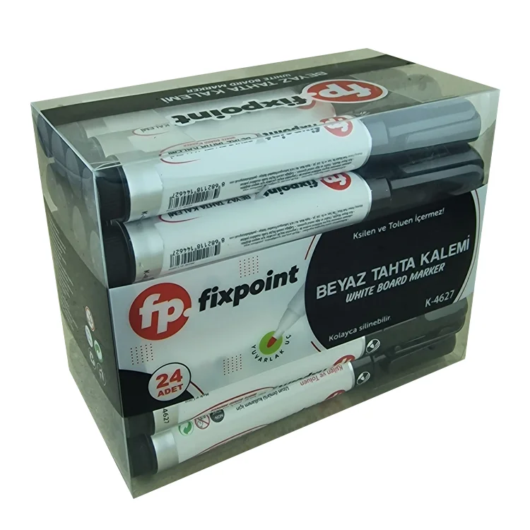 Fixpoint Beyaz Tahta Kalemi 24lü Paket Siyah Kod:k-4627