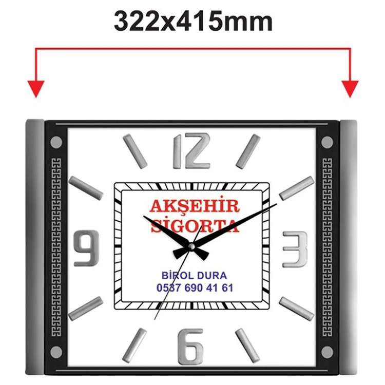 Galaxy Duvar Saati 711-a-2 Premium Kabartma Rakam