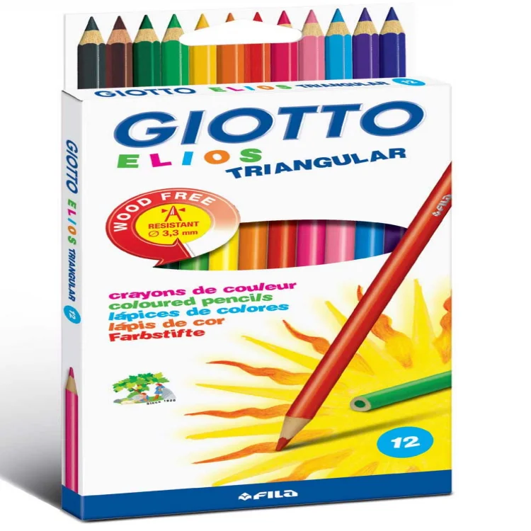 Giotto 275800 Elios Polymer Üçgen 12li