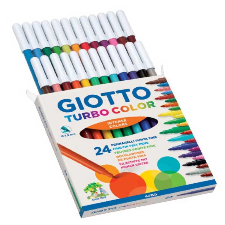 Giotto 417000 Turbo Color Keçeli Boya Kalemi 24lü