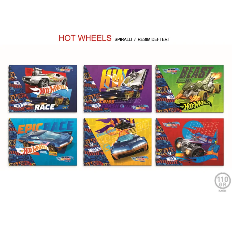 Gıpta Hot Wheels 25x35 Spiralli Resim Defteri 15 Yaprak 5437