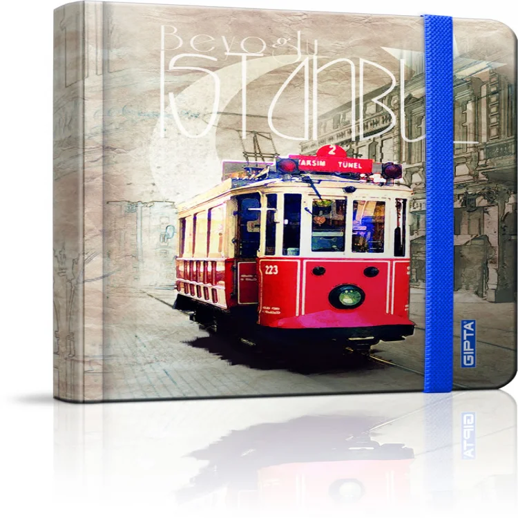 Gıpta İstanbul 13x21 Sert Kapak Defter 96 Yaprak Çizgili St 2002
