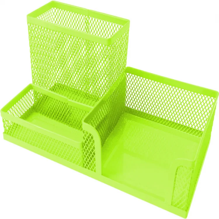 Gıpta Metal Masa Seti 3 Göz Organızer Yeşil F0076