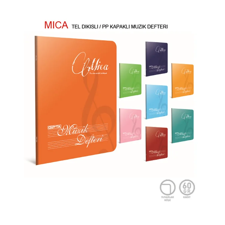 Gıpta Mica A4 Pp Kapak Müzik Defteri 40 Yaprak 1701