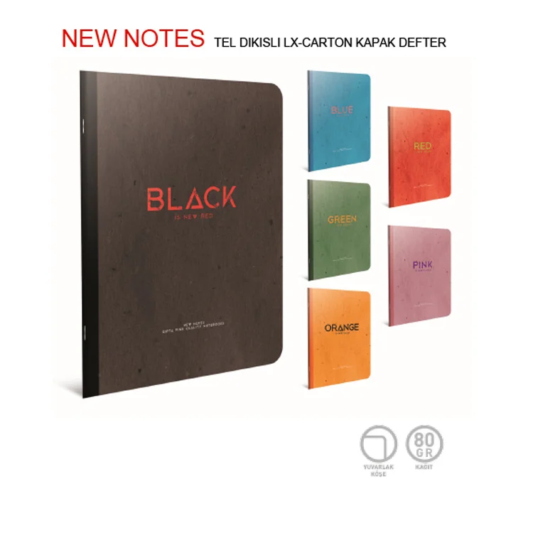 Gıpta New Notes 17x24 Sert Kapak Defter 120 Yaprak Kareli 4663