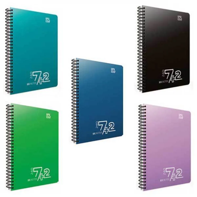 Gıpta Notes A4 Spirali Seperatörlü Pp Kapak Defter 240 Yaprak 7+2 5037
