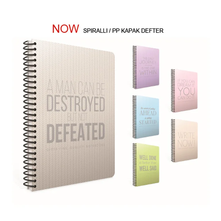 Gıpta Now A4 Spiralli Pp Kapak Defter 120 Yaprak Kareli 3620