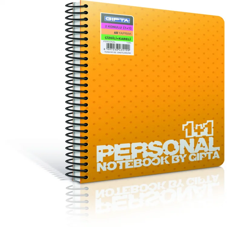 Gıpta Personal A4 Spiralli Ayraçlı Kon. Pp Kapak Defter 100 Yaprak 2166