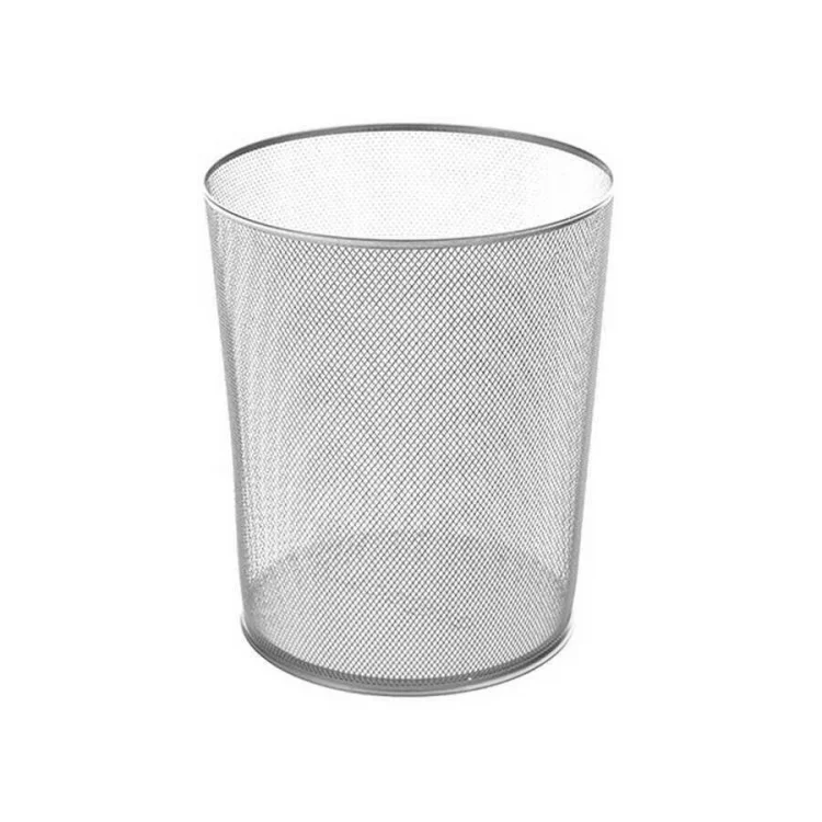 Globox Metal Delikli Çöp Kovası Gümüş No: 6265