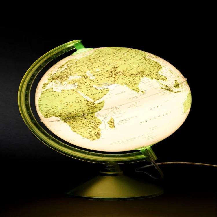 Gürbüz 46253 Globe Green 26 Cm Işıklı Küre