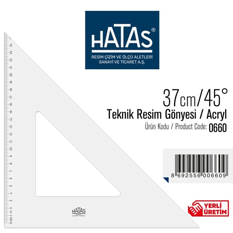 Hatas Gönye 42/45 Teknik Resim 0680