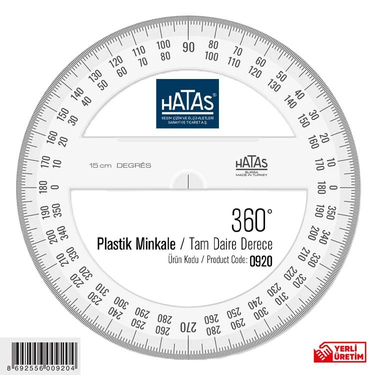 Hatas Minkale Plastik Tam Daire 360 Derece 0920