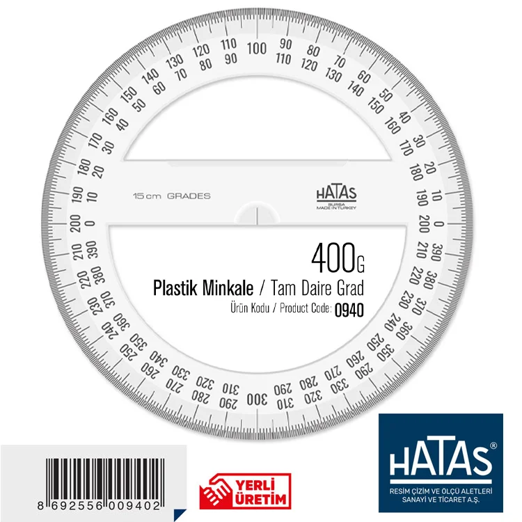 Hatas Minkale Tam Daire Grad Plastik 15 Cm 0940